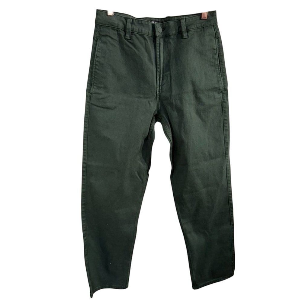 Zara Green Chinos Straight Leg Sz‎ 29